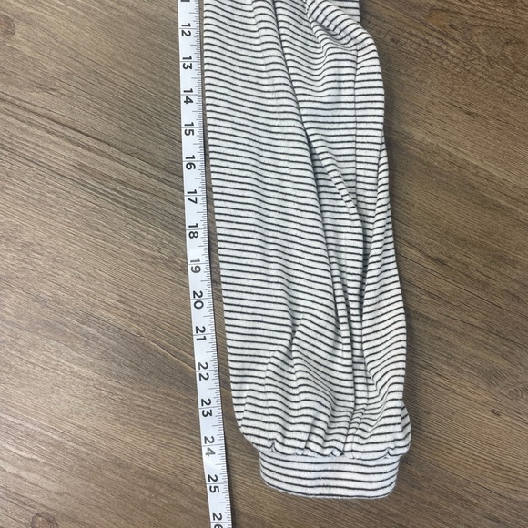 Böhme Women’s Essential White and Black Striped Joggers, size small - Picture 7 of 9
